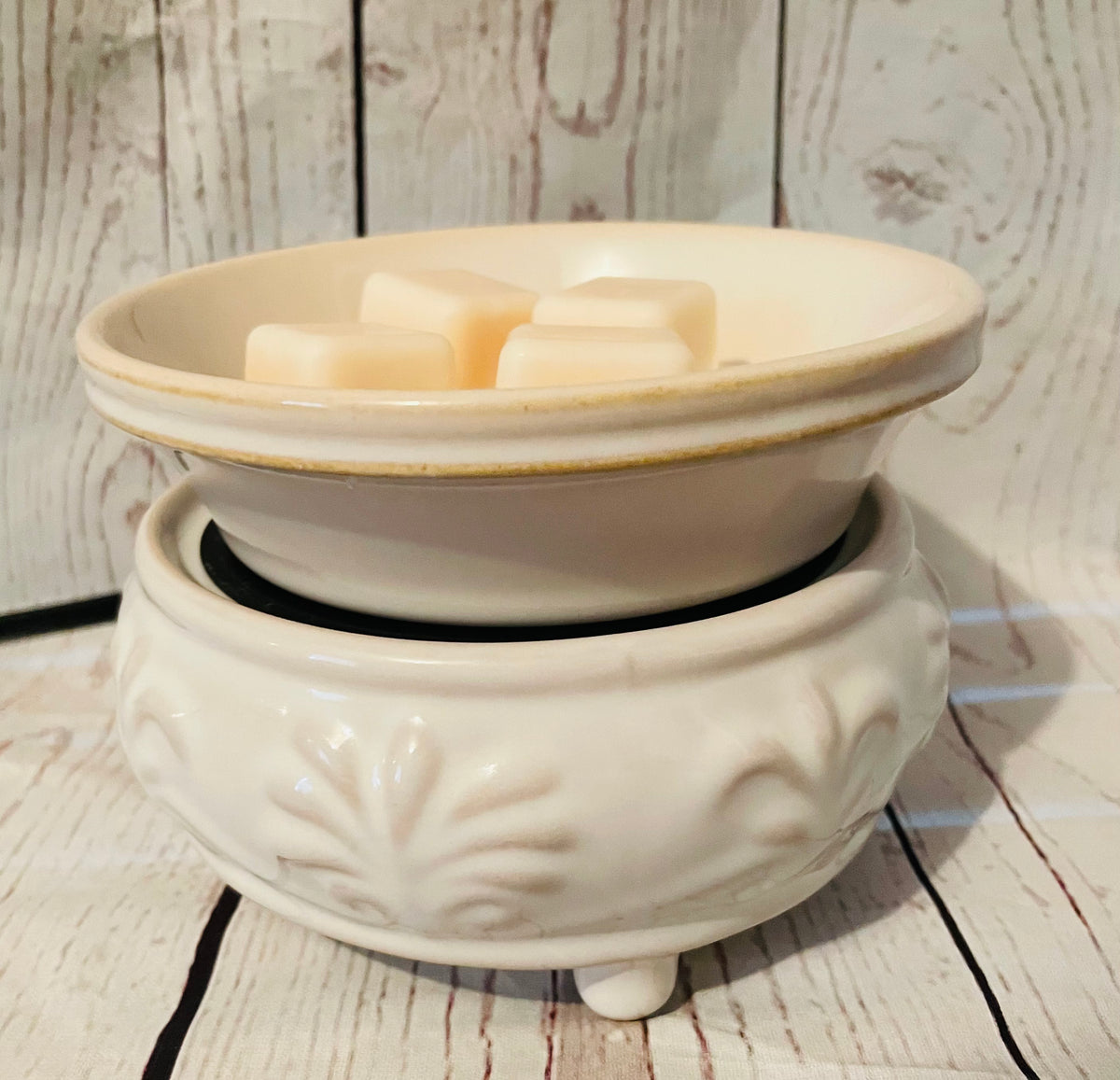 Wax Melt/Wax Tart Warmer - With Removable Dish - Sandstone